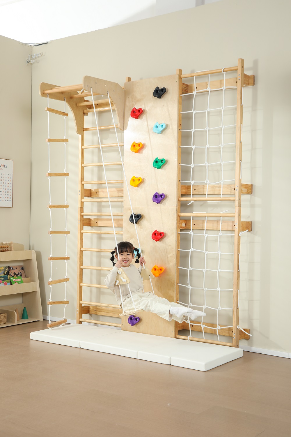 متوفر: إطار تسلق خشبي للأطفال  - مراجعة Kids Outdoor Climbing Frame وسعره